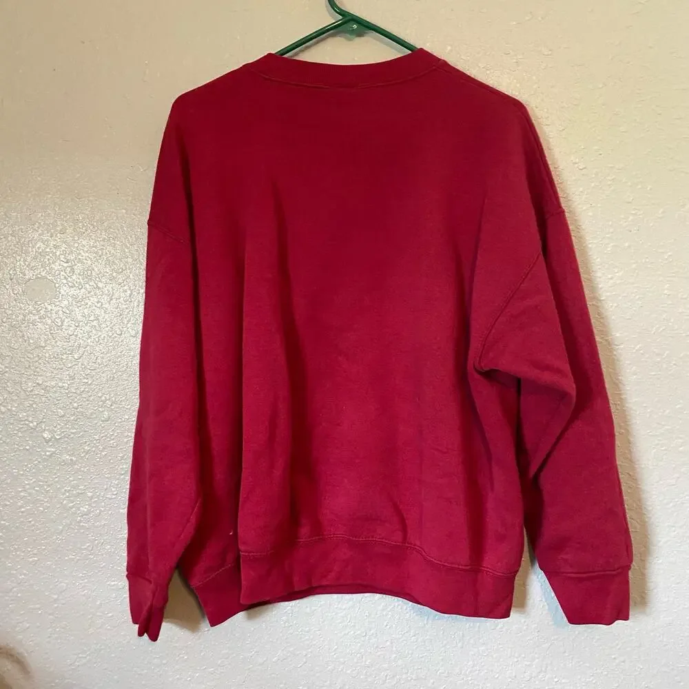 Looney Tunes Tweety XL Red Sweatshirt Vintage Pullover Long Sleeve Top Shirt - Picture 2 of 6